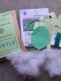 Turtle Felt Holiday Ornament DIY Kit 