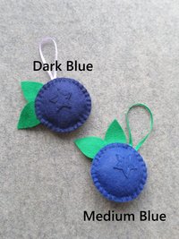 Blueberry Felt Holiday Ornament DIY Kit 