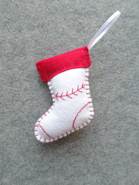 Christmas Stocking Felt Holiday Ornament DIY Kit 