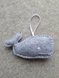 Whale Felt Ornament DIY Kit 