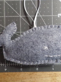 Whale Felt Ornament DIY Kit 