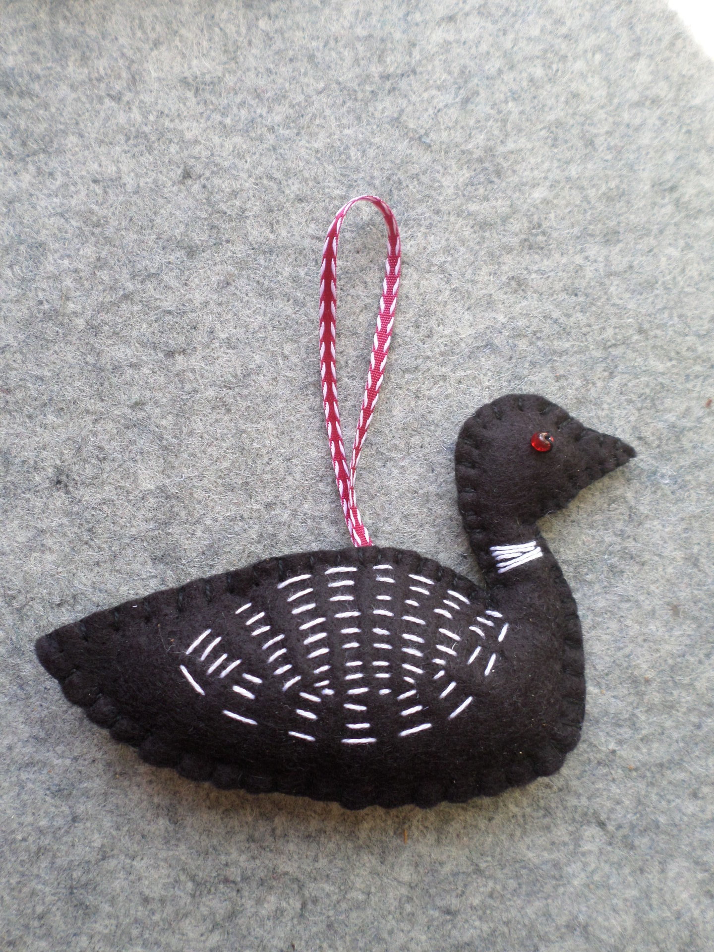 Loon Felt Holiday Ornament DIY Kit