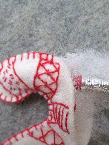 Candy Cane Felt Holiday Ornament DIY Kit 