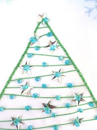 Re-useable Holiday Gift Bag, Hand Embroidered