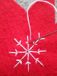 8 Point Star Felt Ornament DIY Kit 