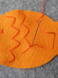 Goldfish Felt Holiday Ornament DIY Kit 