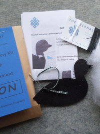 Loon Felt Holiday Ornament DIY Kit