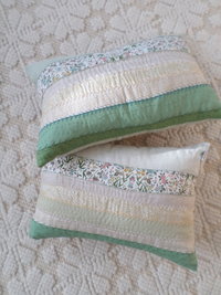 Embroidered Linen Throw Pillow