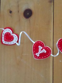 Valentine Heart Garland DIY Sewing Kit 