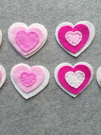 Valentine Heart Garland DIY Sewing Kit 