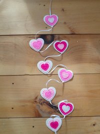 Valentine Heart Garland DIY Sewing Kit 