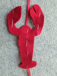 Maine Lobster Garland DIY Sewing Kit 