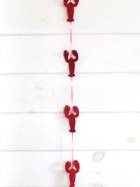 Maine Lobster Garland DIY Sewing Kit 