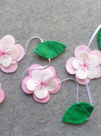 Cherry Blossom Flower Garland DIY Sewing Kit 