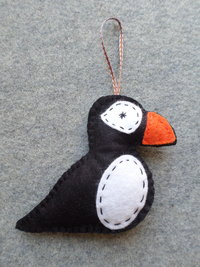 Puffin Felt Holiday Ornament DIY Kit 