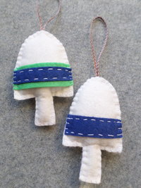 Lobster Buoy Felt Holiday Ornament DIY Kit 