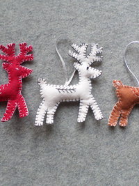 Reindeer Felt Holiday Ornament DIY Kit 
