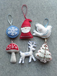 Finished Felt Ornament Made to Order Request