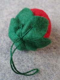 Strawberry Felt Ornament Lavender Sachet