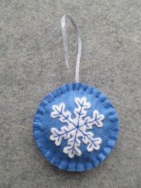 Snowflake Felt Holiday Ornament DIY Kit 
