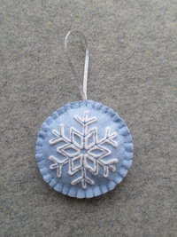 Snowflake Felt Holiday Ornament DIY Kit 