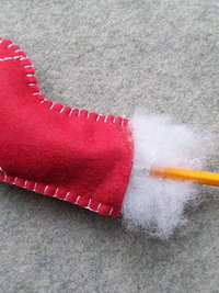 Set of 4 Stocking Felt Ornaments DIY Kit 