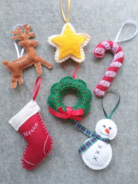 Finished Felt Ornament Made to Order Request