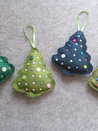 Maine Balsam Fir Tree Felt Ornament Sachet