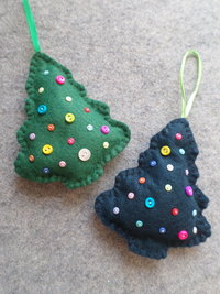Maine Balsam Fir Tree Felt Ornament Sachet