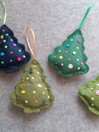 Maine Balsam Fir Tree Felt Ornament Sachet