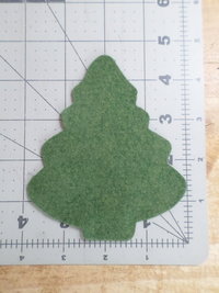 Cut Felt Shapes, 12 Tree Pieces