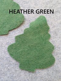 Cut Felt Shapes, 12 Tree Pieces