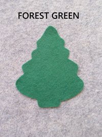 Cut Felt Shapes, 12 Tree Pieces