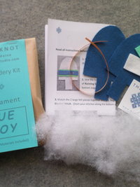 Lobster Buoy Felt Holiday Ornament DIY Kit 