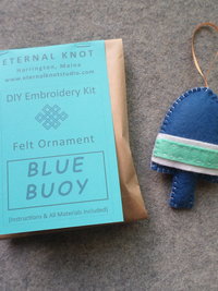Lobster Buoy Felt Holiday Ornament DIY Kit 