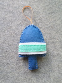 Lobster Buoy Felt Holiday Ornament DIY Kit 