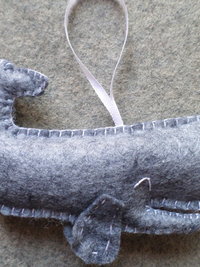 Whale Felt Ornament DIY Kit 