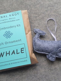 Whale Felt Ornament DIY Kit 