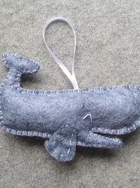 Whale Felt Ornament DIY Kit 
