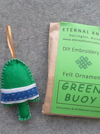 Lobster Buoy Felt Holiday Ornament DIY Kit 