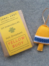 Lobster Buoy Felt Holiday Ornament DIY Kit 