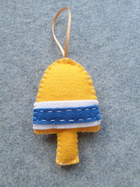 Lobster Buoy Felt Holiday Ornament DIY Kit 