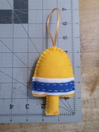 Lobster Buoy Felt Holiday Ornament DIY Kit 
