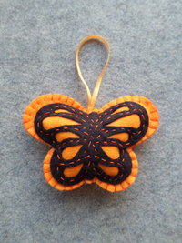 Butterfly Felt Holiday Ornament DIY Kit 