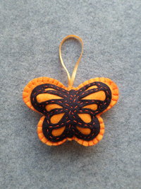 Butterfly Felt Holiday Ornament DIY Kit 
