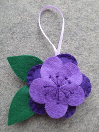 Set of 4 Flower Ornaments DIY Kit 