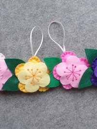 Set of 4 Flower Ornaments DIY Kit 