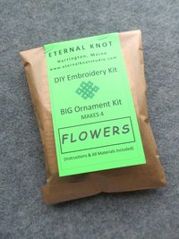 Set of 4 Flower Ornaments DIY Kit 