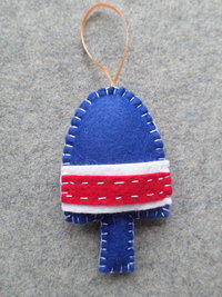 Lobster Buoy Felt Holiday Ornament DIY Kit 