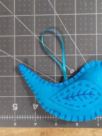 Set of 4 Bird Felt Ornaments DIY Kit 